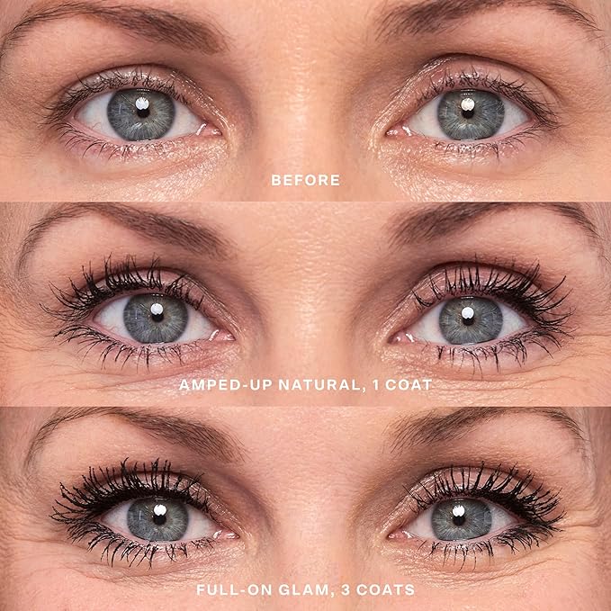 Tower 28 MakeWaves Mascara - Volumizing and Lash Lengthening Water-Resistant Mascara - No Clumping or Flaking - for Sensitive Eyes – Jet Black