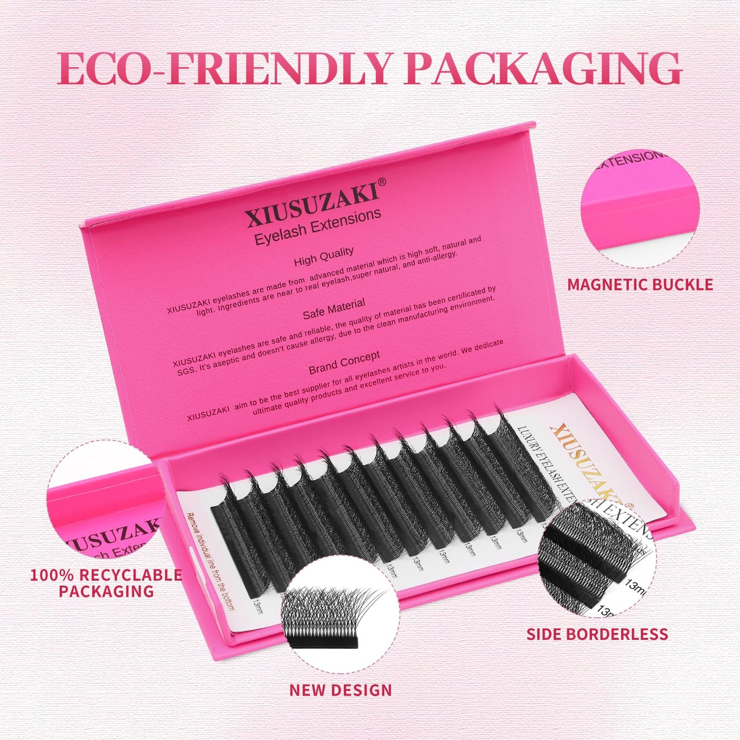 W Lash Extensions Supplies 6D Eyelash Extensions W Shape 0.07mm Thickness C Curl 12mm Premade Fans Easy Fan Lashes Volume Matte Black 12 Rows Crisscross Eye Lashes(W-6D-0.07-C,12mm)