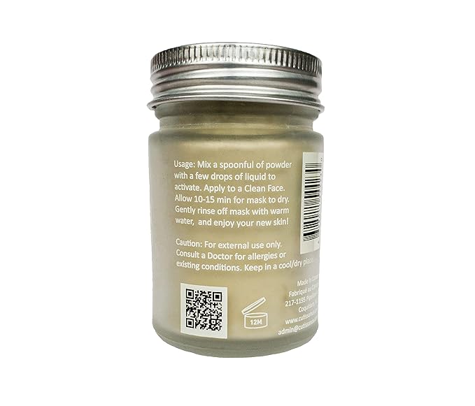 100% Natural Vitamin C Clay Exfoliating Face Mask 120g All Clay & No Water …