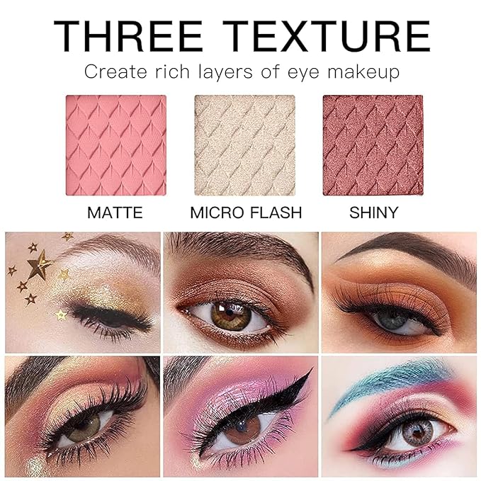 88 Colors Professional Makeup Palette Set Kit Combination, All In One Makeup Gift Set for women Full Kit， include Eyeshadow,Lipstick,Compact Powder,Eyeliner,Concealer（006-Black）