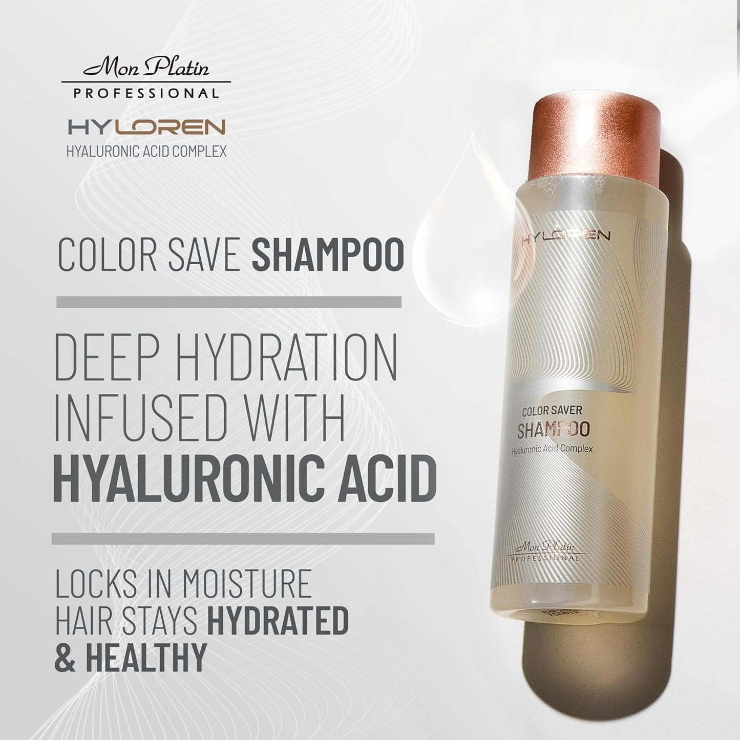 Mon Platin Hair Mask & Dream Hair Serum Bundle, Moisturizing Shampoo – Deep Conditioning Mask Formula for Dry and Damaged Hair with Glossy Shine & Heat Protection, Prevents Color Fading