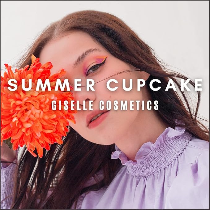 Summer Cupcake Mineral Eye Shadow Pallet, Organic Makeup Kit with Brown Eyeshadow, Nutural Eyeshadow, Mineral Powder, Contour Kit, Highlighter Palette, Hypoallergenic Eyeshadow