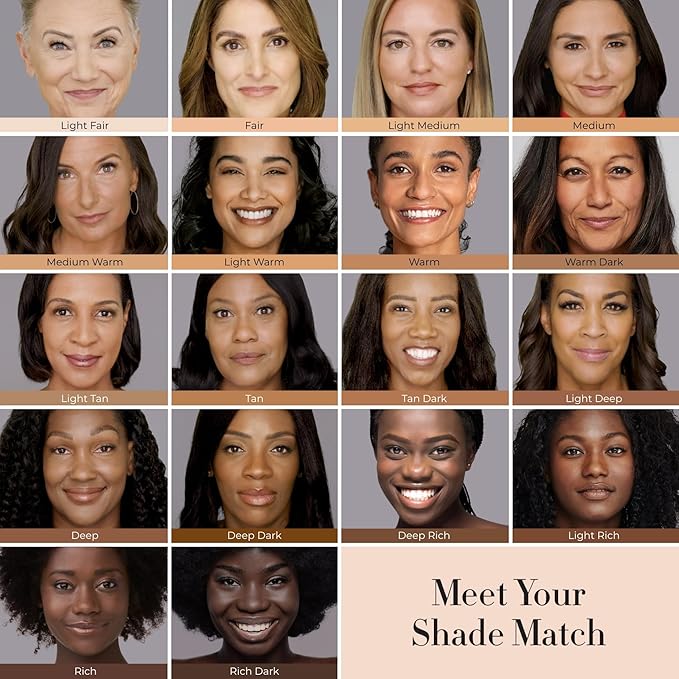 LUMINESS Airbrush Spray Silk Foundation Starter Kit - Deep Rich - Foundation, Primer & Dual-Sided Angled Buffing Brush - Medium, Buildable Coverage, Anti-Aging Formula Hydrates & Moisturizes