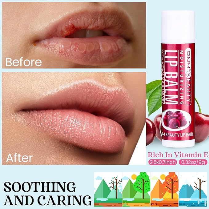 72 Pcs Lip Balm Bulk with Vitamin Assorted Flavored Lip Moisturizer Treatment Natural Ingredients Moisturizing Soothing Chapped Lips