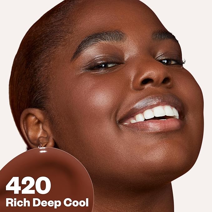 Kosas Revealer Skin-Improving Foundation with SPF 25 Protection - Hydrate, Brighten, Soothe, Plump, Protect Skin - Smoothing Texture, Natural Finish and Clean Formula - Rich Deep Cool 420