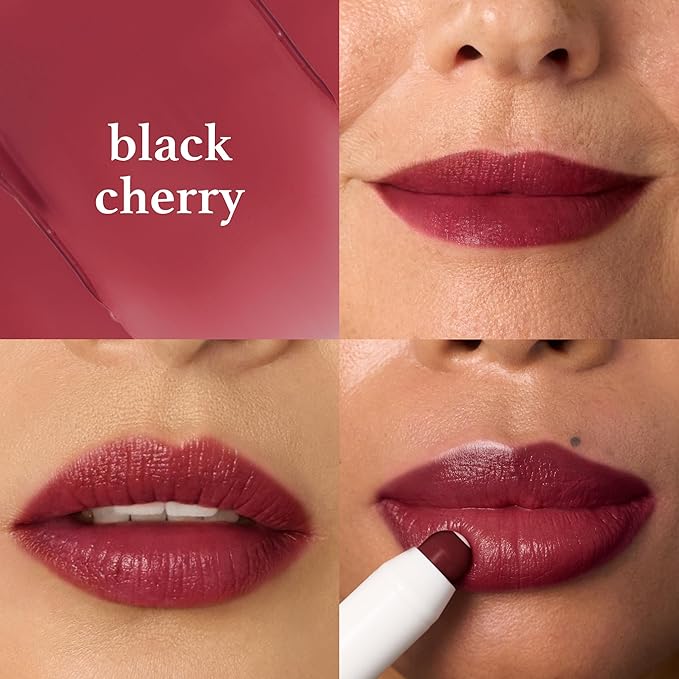 Julep It's Balm: Tinted Lip Balm + Buildable Lip Color - Black Cherry - Natural Gloss Finish - Hydrating Vitamin E Core - Vegan