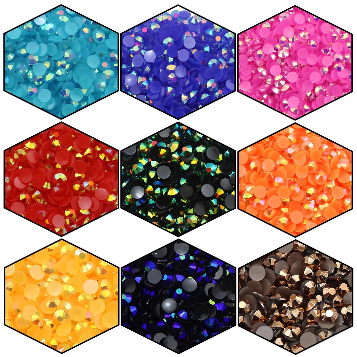 2250 Pcs SS16 4mm AB Flatback Rhinestones for Nails Art Crafts Glitter Round Shine Gems Crystals DIY Clothes Shoes （Dark Pink AB）