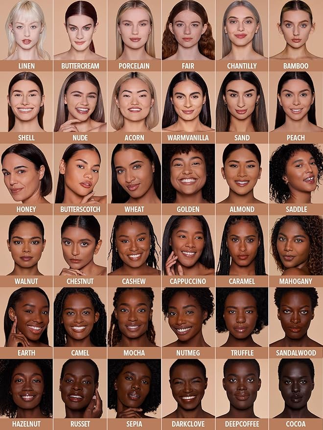 SHEGLAM SKin-Focus Full Coverage Powder Foundation Oil-Control Lightweight Face Pressed Powder Makeup-Chantilly