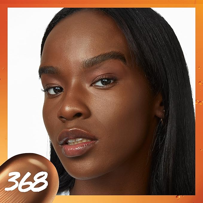 Maybelline Super Stay Up to 24HR Skin Tint, Radiant Light-to-Medium Coverage Foundation, Makeup Infused With Vitamin C, 368, 1 Count