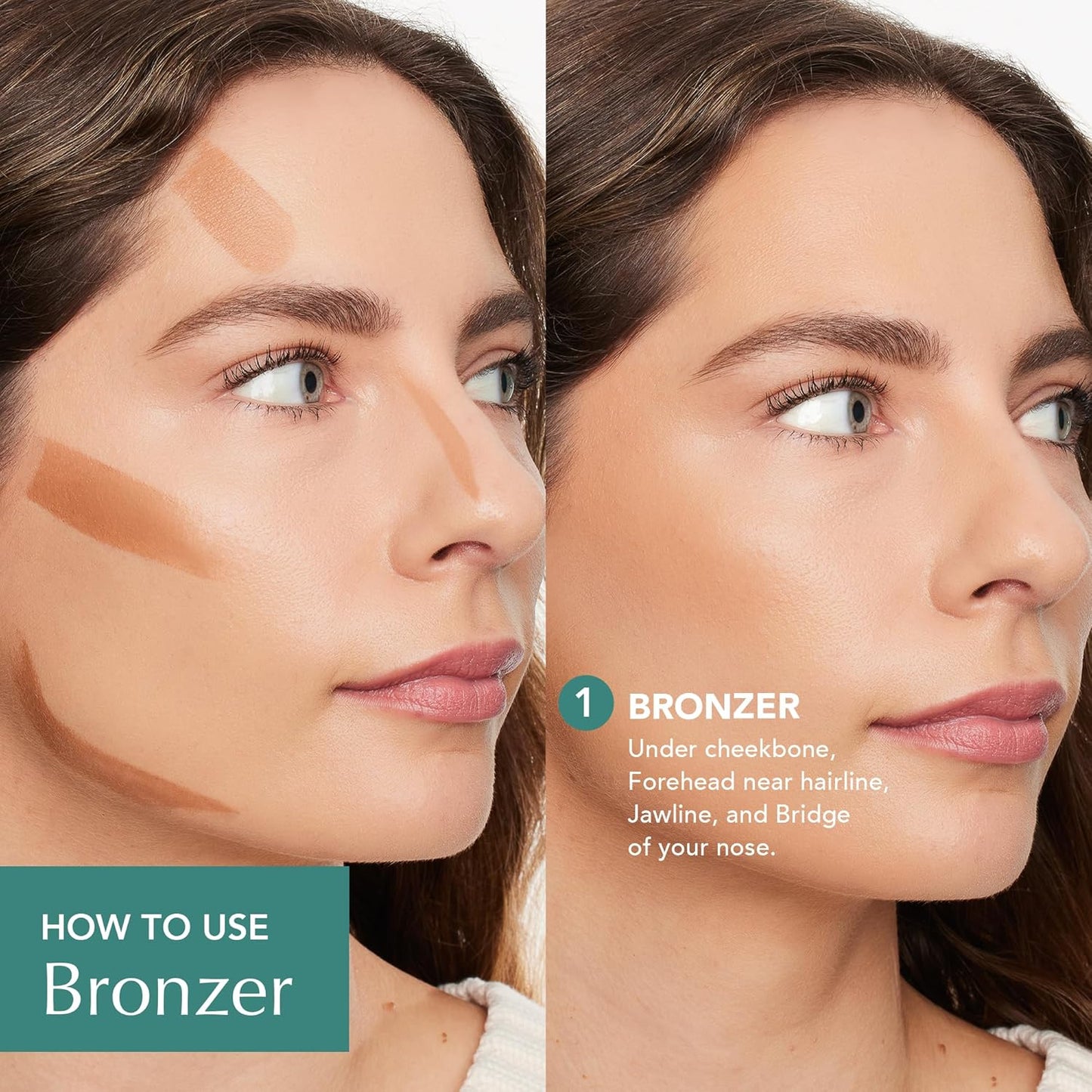 Thrive Causemetics Triple Threat Color Stick: Cream Bronzer & Contour Stick with Vitamin E, Evening Primrose Oil, Waterproof Smudge Proof Face Makeup Formula, Ariana (Medium Warm)