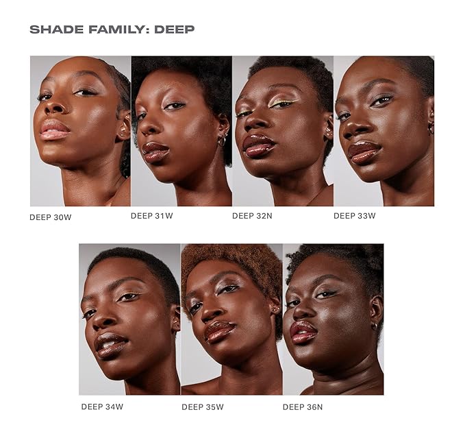 Morphe Lightform Liquid Foundation - Extended Hydration Foundation Makeup with a Lasting, Natural Radiant Finish - Long-Wearing Formula with Buildable, Medium Coverage - Deep 34W (1.01 fl oz)
