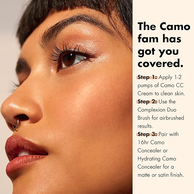 e.l.f. Camo CC Cream, SPF 30 Color-Correcting Medium-To-Full Coverage Face Foundation, Delivers An Airbrushed Finish, Vegan & Cruelty-Free, Fair 125 C