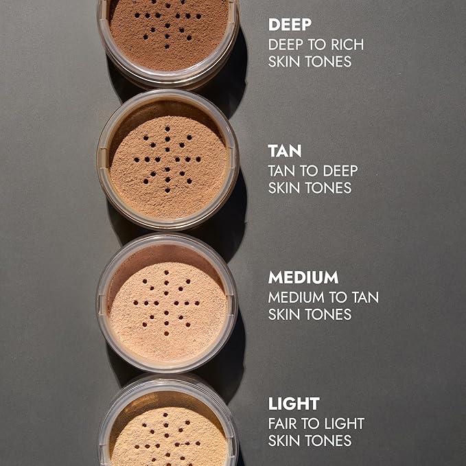 COVER FX Perfect Setting Powder - Shade Medium- Loose Makeup Finishing Powder - Mattify Skin and Lock in Makeup - Blurs Fine Lines - Full Size
