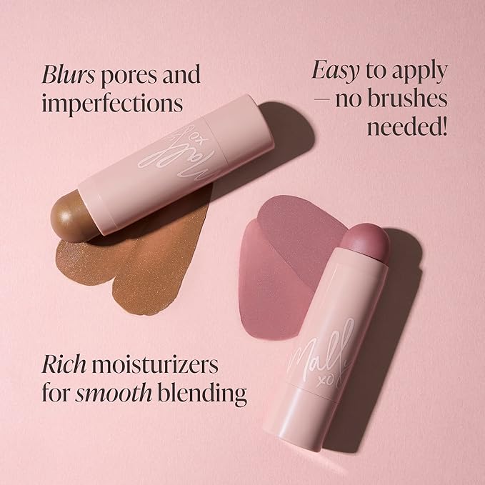 Mally Beauty Shimmer, Shape & Glow Plus Face Defining Stick, Just-Pinched Pink