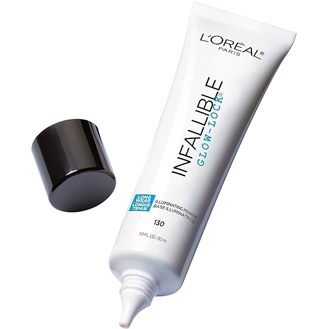 L'Oreal Paris Makeup Infallible Pro Glow-Lock Longwear Illuminating Face Primer, 1 Ounce