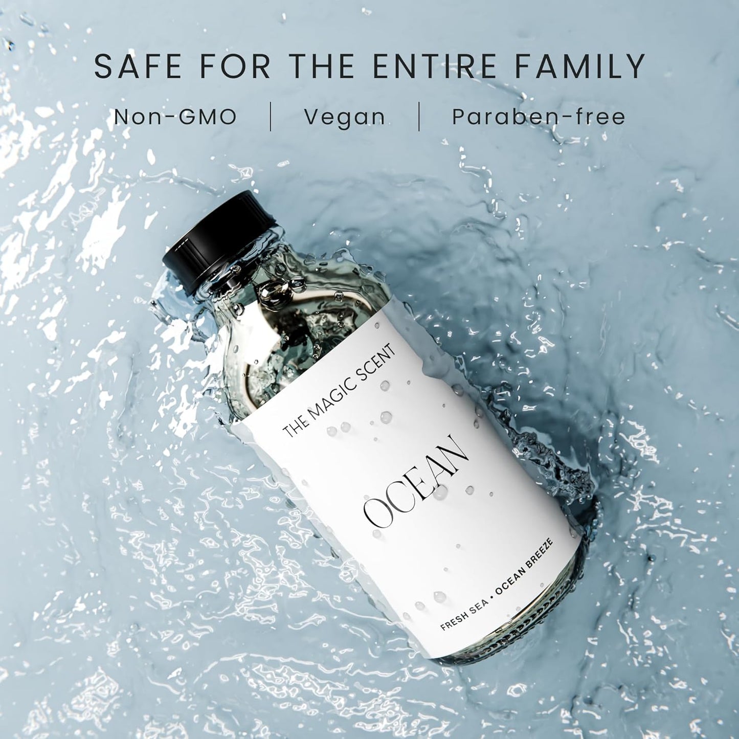 Ocean Diffuser Oil - Hotel & Home Luxury Scents Inspired by Bvlgari Resort, Bali - Oil Scents for Home Designed for Use in All Diffusers - 16.9 fl oz, 500 mL