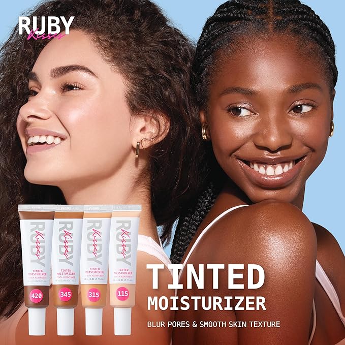 Ruby Kisses Tinted Moisturizer, Hydration, Calm & Revitalize Skin, Skin Perfecting, Blur Pores & Fine Lines, Natural Finish & All-Day Comfort Wear (Classic Ivory)