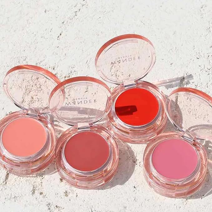 Wander Beauty Double Date Lip & Cheek - Be Mine/Swipe - 4-in-1 Cream Blush & Lip Tint - Blush, Lip Moisturizer, Lip Balm, & Eye Gloss - Multitasking Eye, Cheek, and Lip Makeup With Green Tea - 0.07 oz