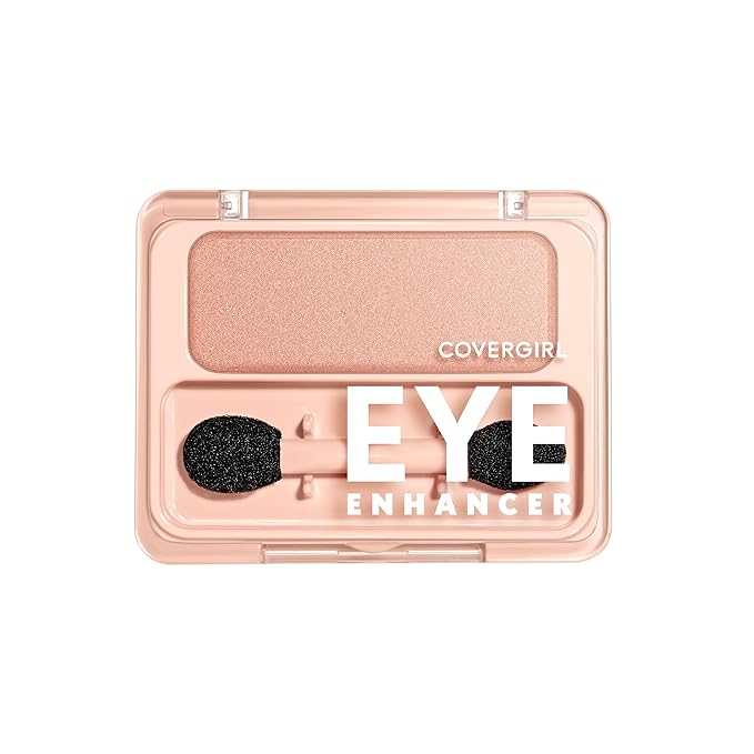 COVERGIRL Eye Enhancer, Rose Beam, Eyeshadow Mono, Easy to Wear, Clean & Vegan, Talc-Free, Matte & Shimmer Finishes, Smudge-Proof, 0.09oz