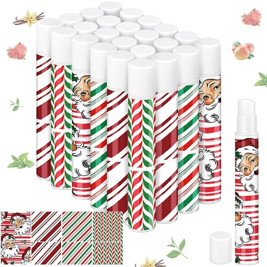 24 Pcs Bible verse Lip Balm Moisturizing 0.07 oz Lip Care Product Bulk Christian Gift with Inspirational Scripture for Women Faith Religious Happy Moment Praise Friend Teacher Worker Employee