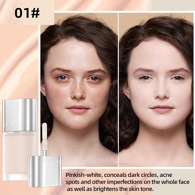 AKARY Moisturizing Precision Concealer, Lightweight & Breathable Cover-up Cream Moist Concealer, Cover Dark Circles Multi-Use Camouflage Cream, Creamy Texture Full Coverage Conceals(03#Greener)