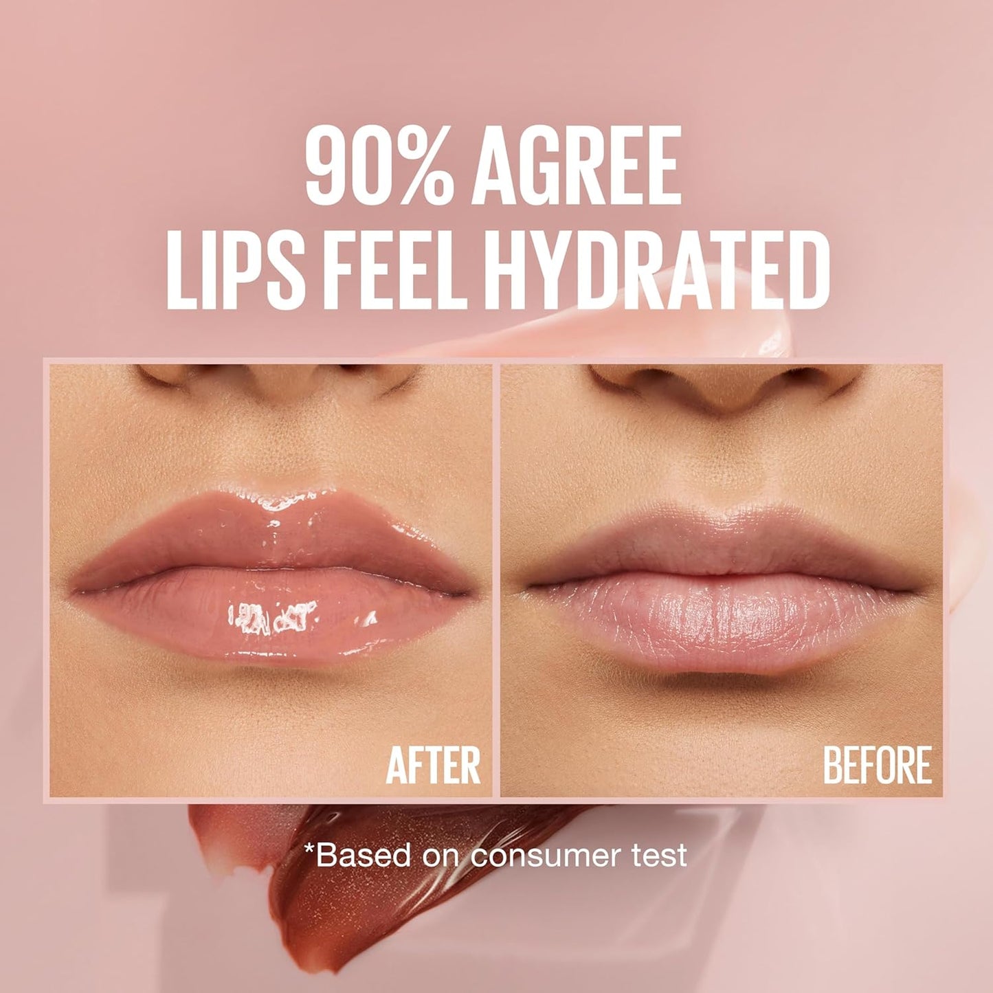 Maybelline Lifter Gloss, Hydrating Lip Gloss with Hyaluronic Acid, High Shine for Plumper Looking Lips, Stone, Rosey Neutral, 0.18 Ounce