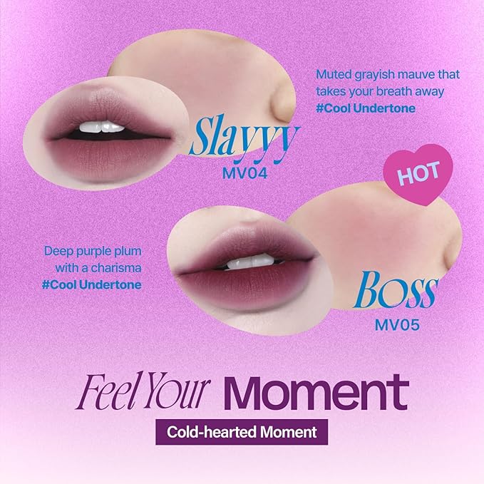 Lip&Cheek Blurry Pudding Pot | Cold-hearted Moment - Slayyy | Makeup Blush, Buildable Lightweight, Multi-Use Soft Matte Finish | 5g
