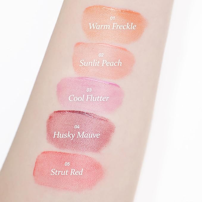 hince Dewy Liquid Cheek 6g Raw Glow Liquid Blush for Cheeks Vegan Dewy Cheek Tint Glass Skin Lightweight Liquid Blush Weightless Watercolor (STRUT RED, LC005)