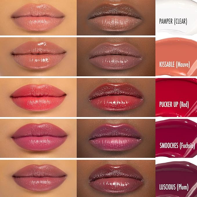 Black Radiance Beyond A Pout Plumping Lip Balm, Moisturizes & Conditions with a Blend of Botanical Oils & Hyaluronic Acid For a Glossy Finish, Vegan, Cruelty-Free - Kissable