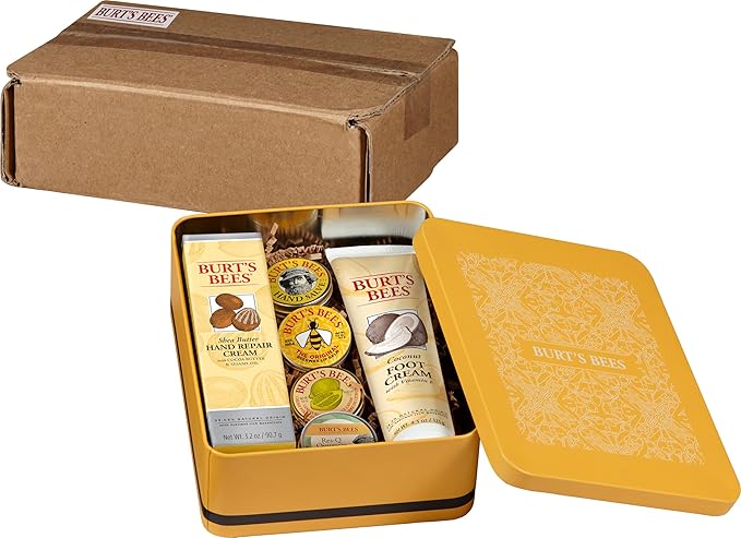 Burt's Bees Back to School Gifts Ideas, 6 Dorm Body Care College Dorm Products, Classics Set -Original Beeswax Lip Balm, Cuticle Cream, Hand Salve, Res-Q Ointment, Hand Repair Cream & Foot Cream