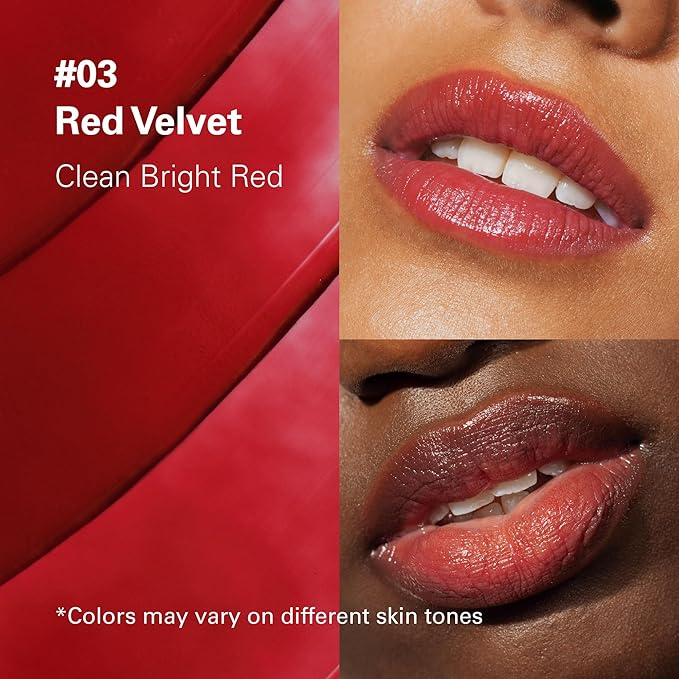 Melixir Vegan Lip Butter #03 Red Velvet (+11 more colors), Deep Nourishing Tinted Lip Balm for Dry Lips, Bee-Free, Petrolatum-Free, Plant-Based, Hydrating for Cracked & Chapped Lips, Travel Essentials