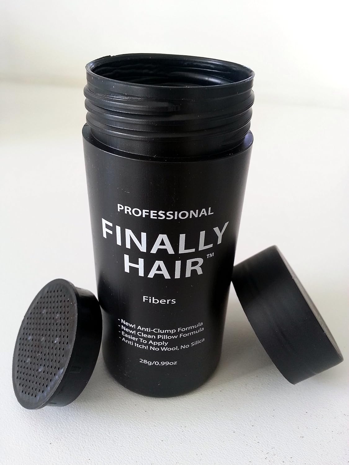 Hair Building Fibers 25 gram (ammonium chloride free) Refill Bag by Finally Hair. Compatible Replacement/Refill for Toppik Xfusion (Empty Refillable Applicator Bottle)
