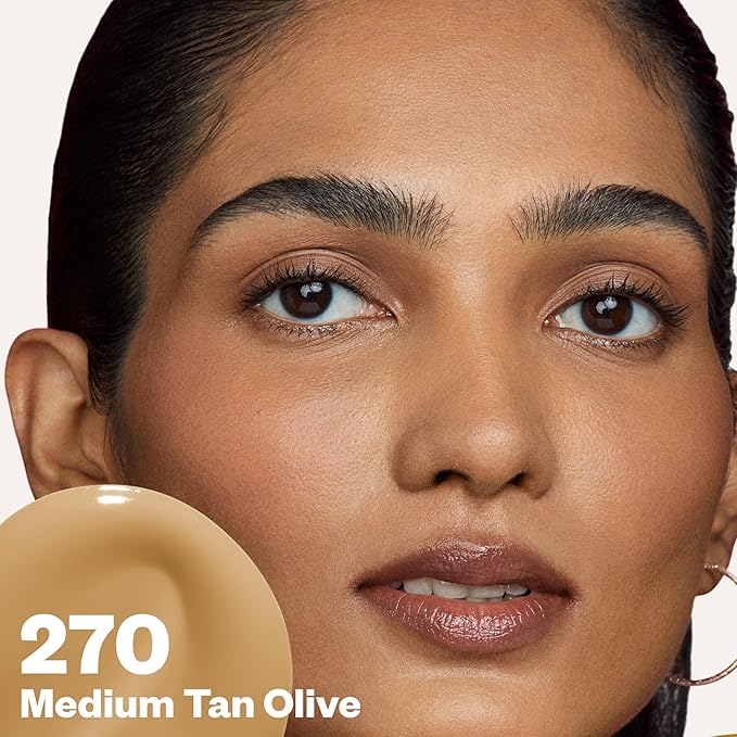 Kosas Revealer Skin-Improving Foundation with SPF 25 Protection - Hydrate, Brighten, Soothe, Plump, Protect Skin - Smoothing Texture, Natural Finish and Clean Formula - Medium Tan Olive 270