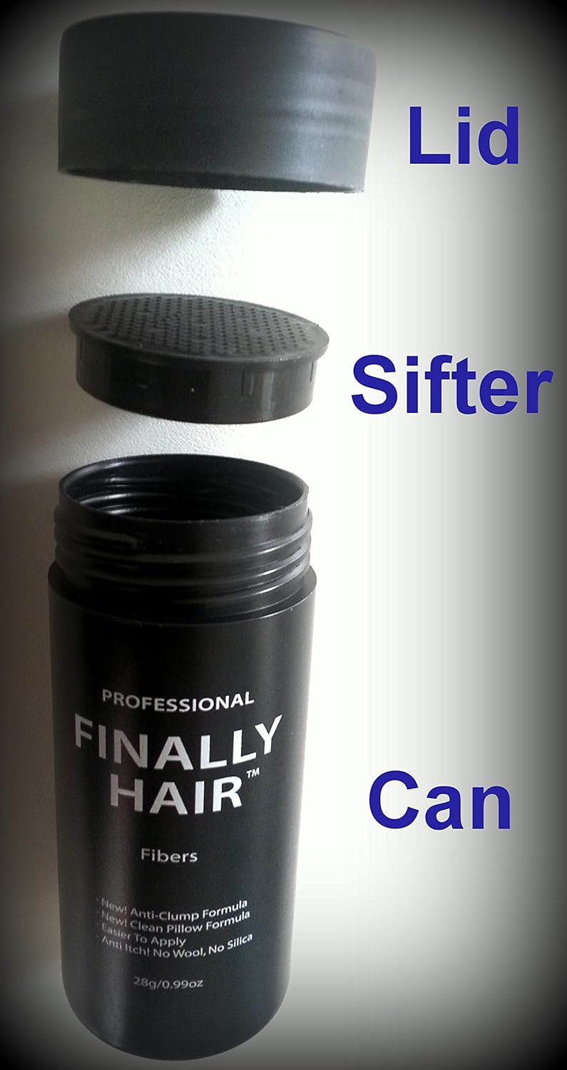 Hair Building Fibers - Off White 50 Gram Refill - Refill Your Existing Fiber Bottle. Hair Filler Fibers. Cover Grey Concealer by Finally Hair (50g 50gr 50gram 50 G Gr Off White)
