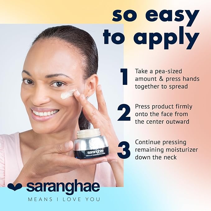 Saranghae Hydrating Moisturizer Face Cream for Soft, Smooth Skin, Face Moisturizer for Dry Skin, with Hyaluronic Acid & 12 Anti-Aging Skin Care Botanicals for Cellular Regeneration - 2.11 oz