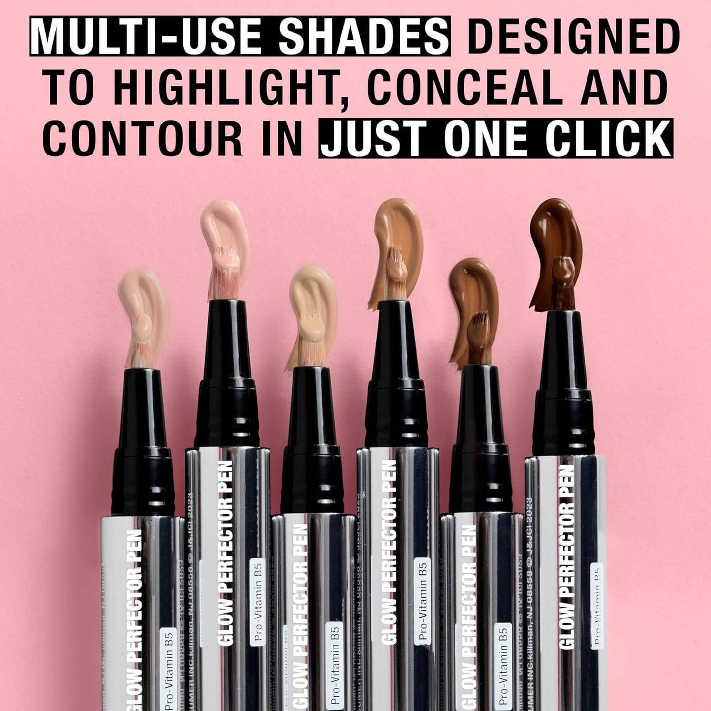 Neutrogena Healthy Skin Glow Perfector Pen, Lightweight Brightening Concealer Pen with Pro-Vitamin B5 & Vitamin E to Brighten Darkness & Dullness for a Natural, Radiant Highlight, Deep, 1 oz
