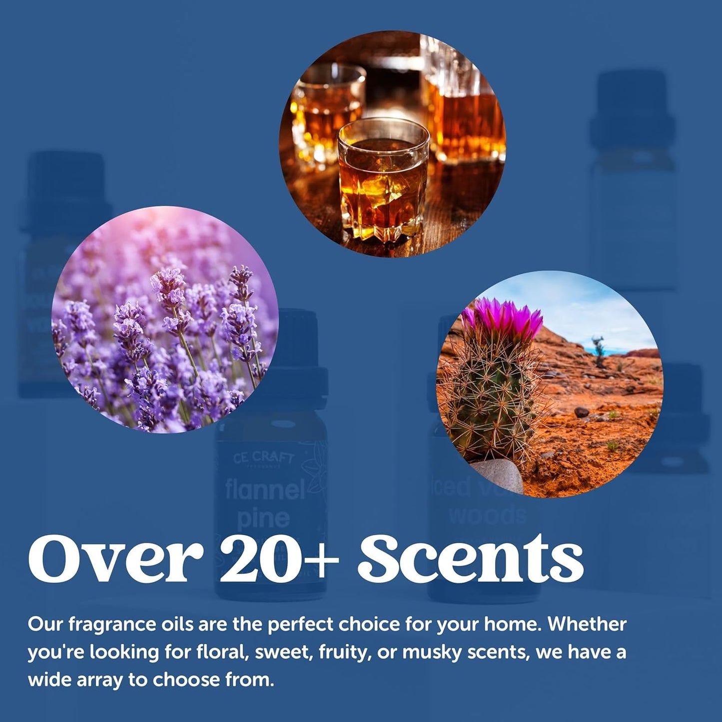 CANDECraftCo Premium Fragrance Oil – Diffuser Oils Fragrances Scented for Home, Candle Soap Making Supplies, Aromatherapy Blends for House (0.34 Fl Oz) (2-Pack, Sugar Cookie)