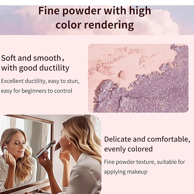 SAMIK Eye shadow blush concealer contour makeup kits full set all in one makeup set cosmetic girl makeup gift box blush set (Pink)