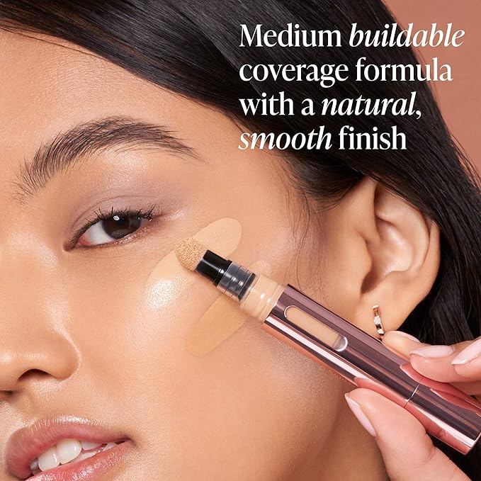 Mally Beauty - The Plush Pen Brightening Concealer Stick - Beige - Hydrating Turmeric, Vitamin E, and Hyaluronic Acid Infused Formula - Medium Buildable Coverage with a Natural, Smooth Finish