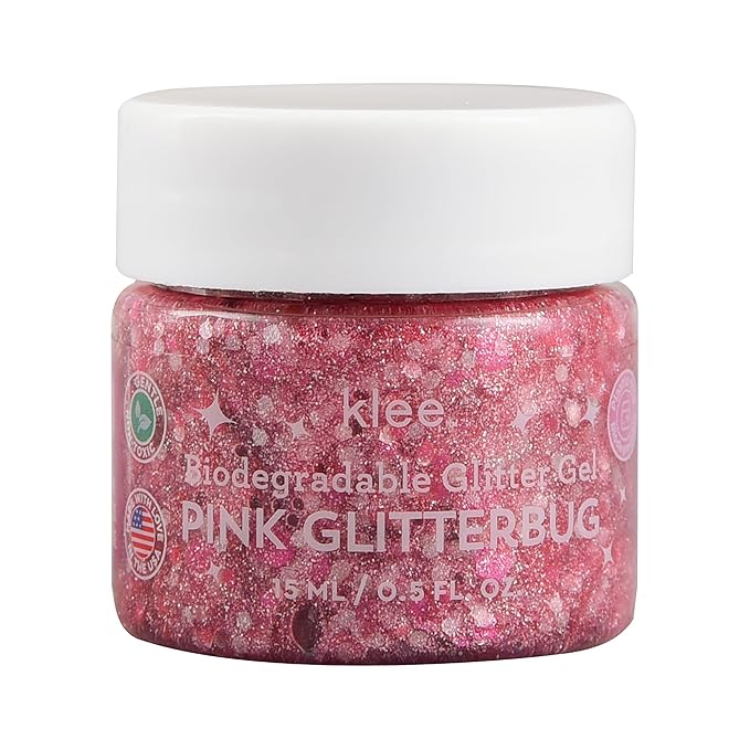 Luna Star Naturals Klee Kids Deluxe Play Makeup Kit. Gentle and Non-Toxic. Made in USA. (Pink Ballet Fairy)
