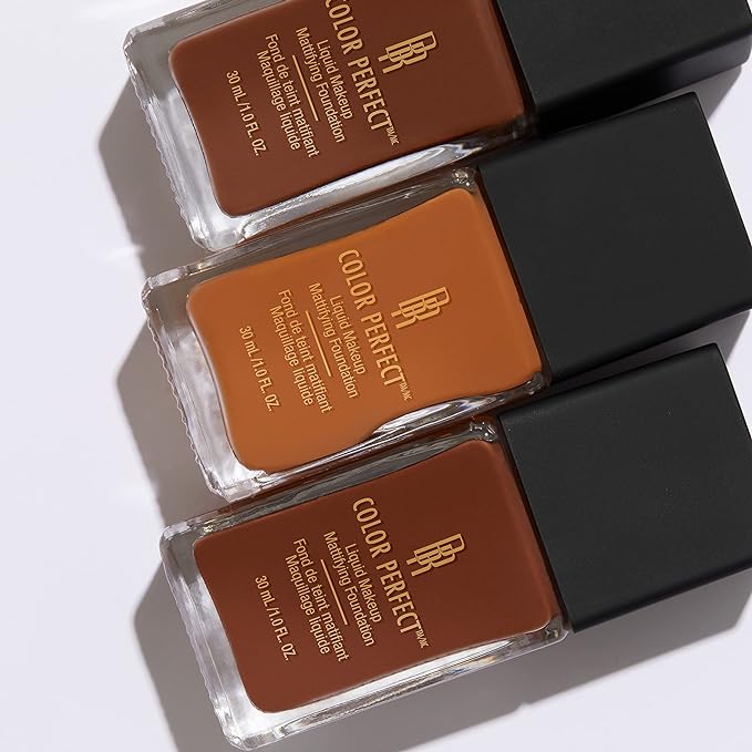 Black Radiance Color Perfect Liquid Full Coverage Foundation Makeup, Allspice, 1 Ounce
