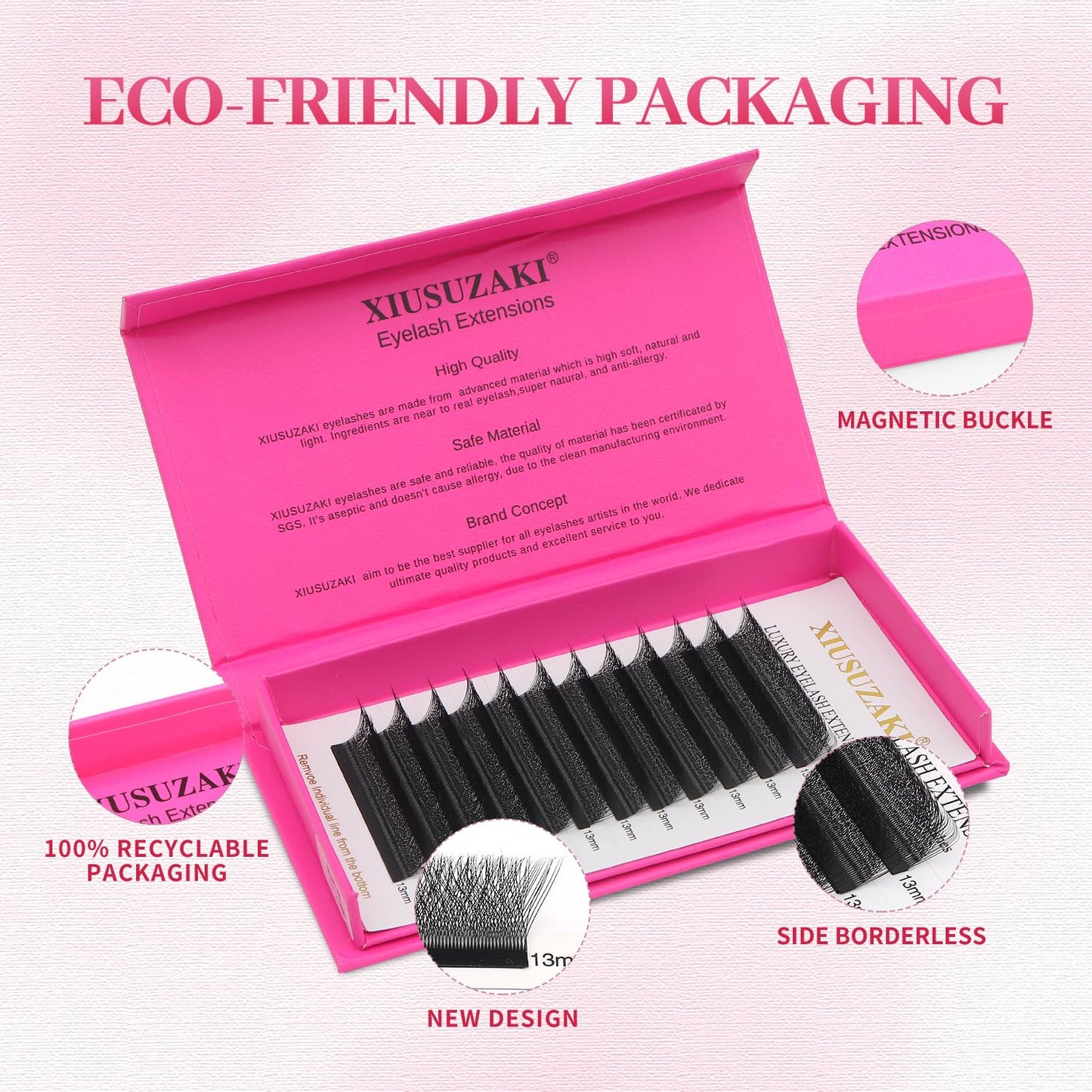W Lash Extensions Supplies 4D Eyelash Extensions W Shape 0.07mm Thickness D Curl 14mm Premade Fans Easy Fan Lashes Volume Matte Black 12 Rows Crisscross Eye Lashes(W-4D-0.07-D,14mm)