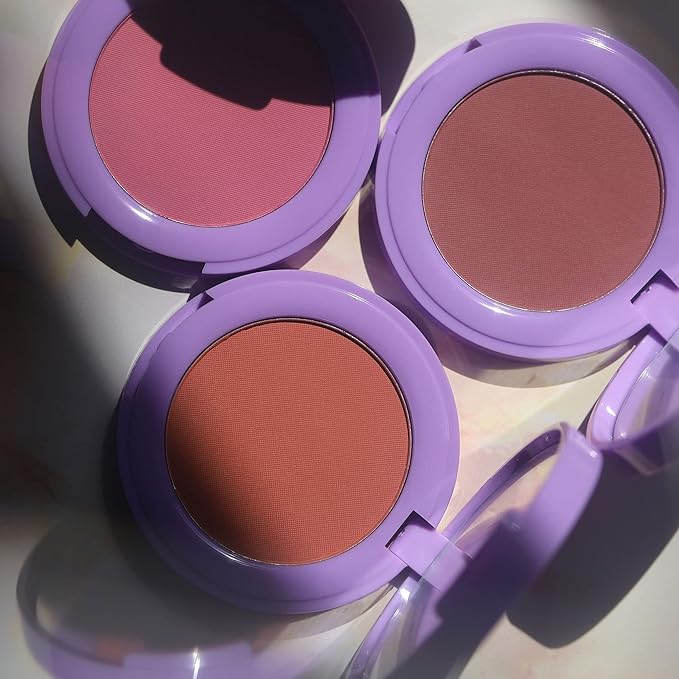 Half Caked In Bloom Powder Blush | vegan & cruelty-free, fragrance-free, highly pigmented, primer-infused | 3.8g (Liv On Sunday)