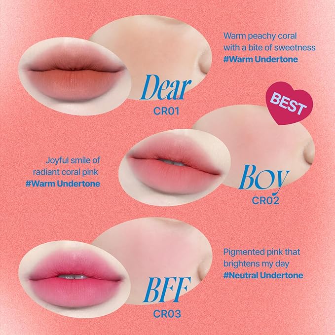 Lip&Cheek Blurry Pudding Pot | Bestie Moment - Dear | Makeup Blush, Buildable Lightweight, Multi-Use Soft Matte Finish | 5g