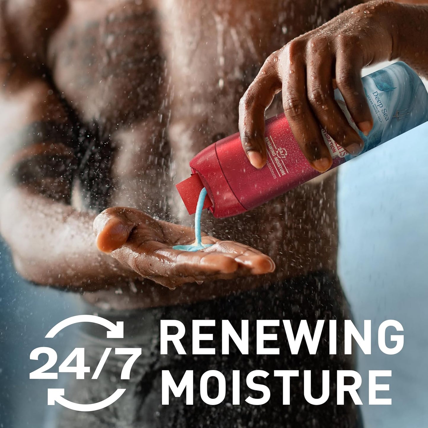Old Spice Body Wash GentleMan’s Super Hydration for Men, 24/7 Renewing Moisture, Gentle on Skin with Skin Conditioners, Deep Sea with Ocean Waves + Kelp Scent, 20 oz