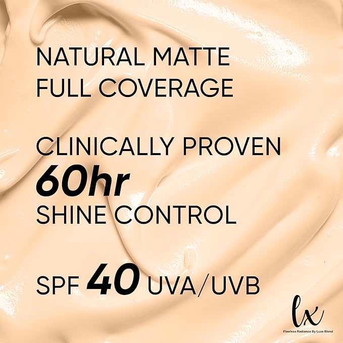 Lx Blend CC+ Cream Oil Free Matte Anti Aging Foundation SPF40 (Light Cool)