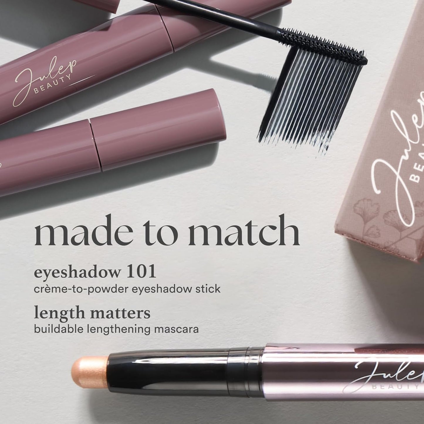 Julep Eyeshadow 101 Cream-to-Powder Waterproof Shadow Stick – Clay Matte – Long-Lasting, Crease-Proof, Natural Matte Eyeshadow with Built-in Smudger