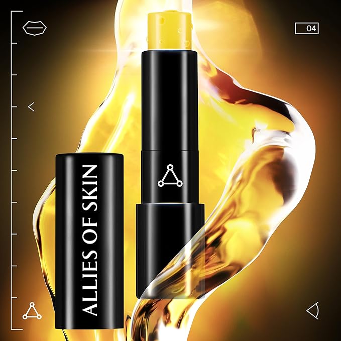 Allies of Skin Peptide & Ceramide Repair Lip Balm with Palmitoyl Tripeptide-5, Ceramide NP, Sea Buckthorn Oil, Avocado Oil, Sunflower Seed Oil, Shea Butter, Vitamin C & E. 3.8g/ 0.13 oz