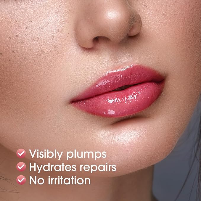 Glow Lip Balm Plumping Moisturizing Lip Balm For Dry, Chapped Lips, Sheer Tint Color, High Shiny Lip Gloss Non-stick Lip Stian Lipstick, Lip Sleeping Mask Nourish & Hydrate Tinted Lip Balm(4# Orange)