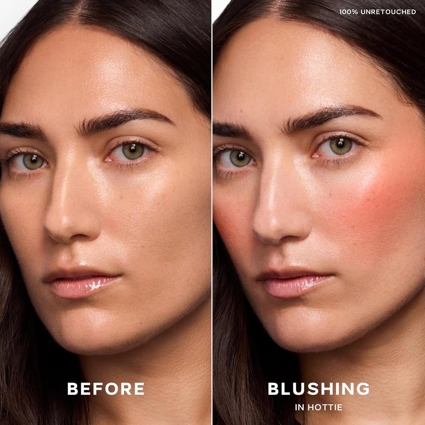 Saie Dew Liquid Blush for Cheeks - Hydrating Cream Blush Stick with a Blendable + Buildable Formula - Skincare Infused Dewy Cheek Tint for a Natural Flush - Glowy Makeup Essential - Hottie (.40 oz)